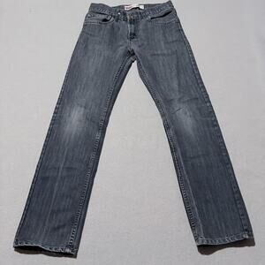 Levi's 511 Skinny Jeans Gray Denim Pockets Classic Zip Fly Streetwear 29x29